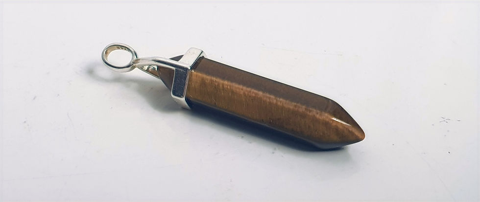 Thumbnail: Tigers Eye Double terminated Pendant