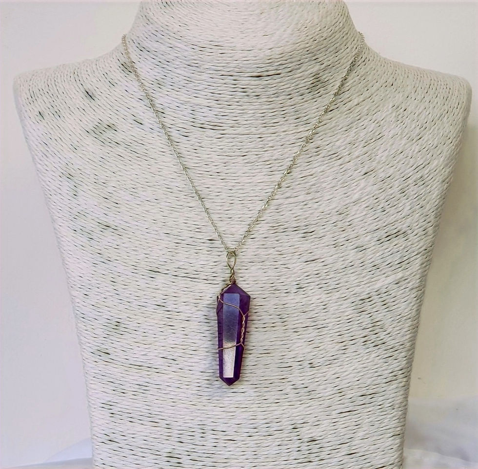 Thumbnail: Amethyst Wirewrap pendant