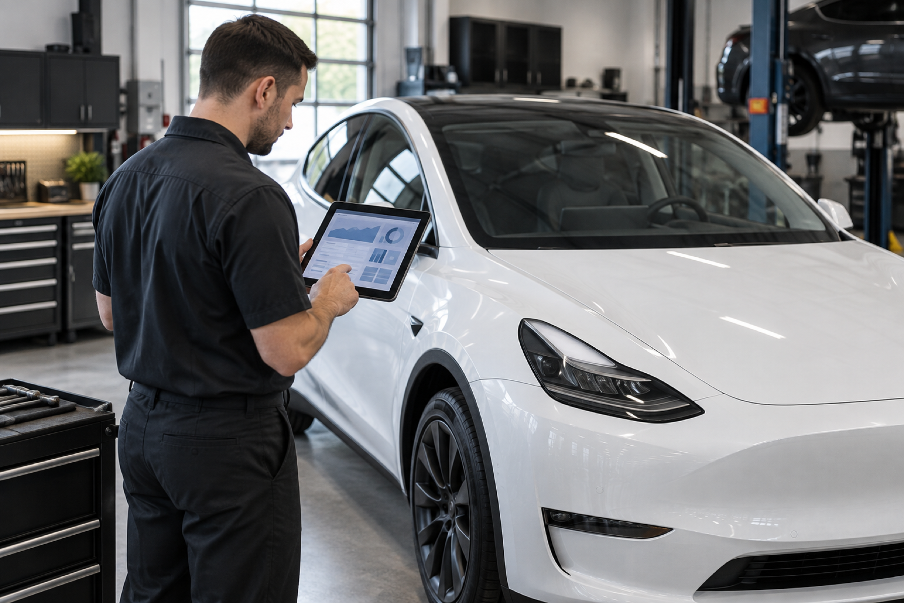 Illustrative Tesla battery-system diagnostic testing