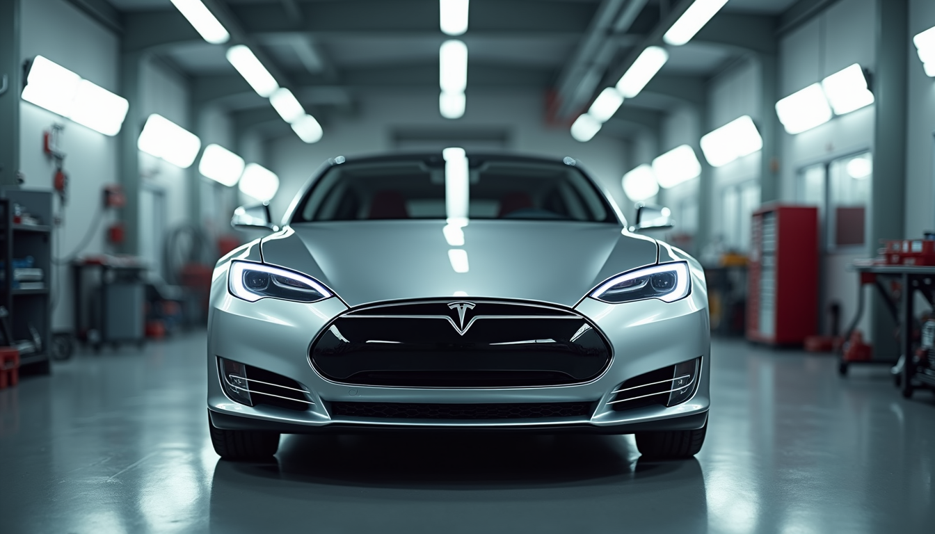 tesla auto body shop