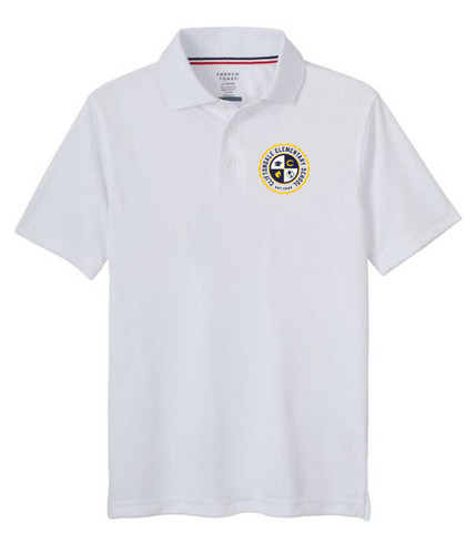 White Polo New Circle Logo | Cliftondale Store