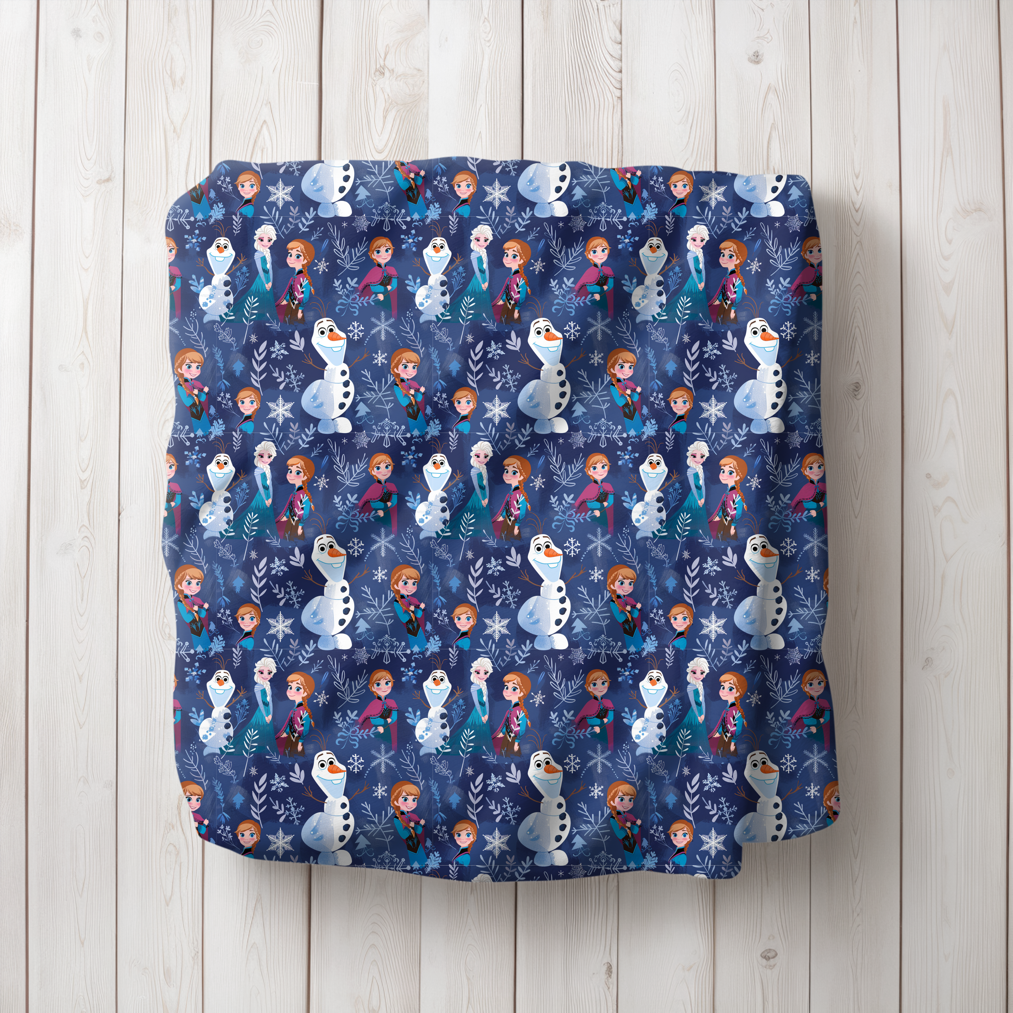 Snowman and Sisters Pattern Sherpa Blanket | Winter Character Throw