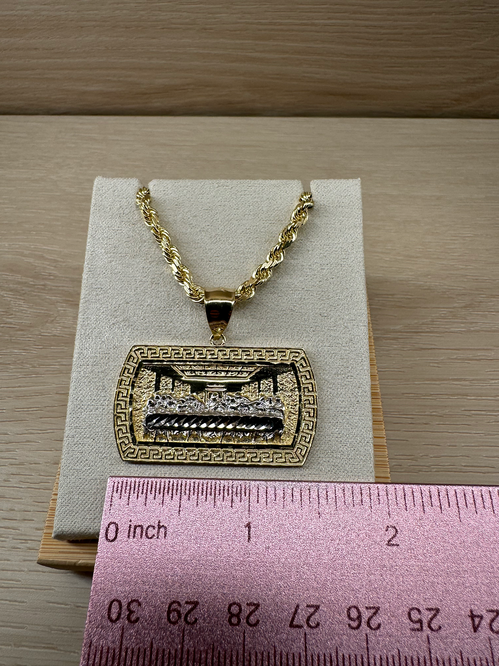 Thumbnail: 14K Gold Last Supper Chain Set