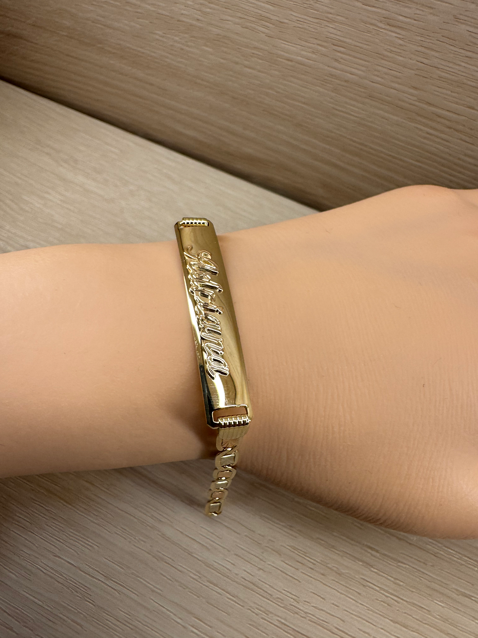Thumbnail: 14K Gold Custom Valentino Bracelet