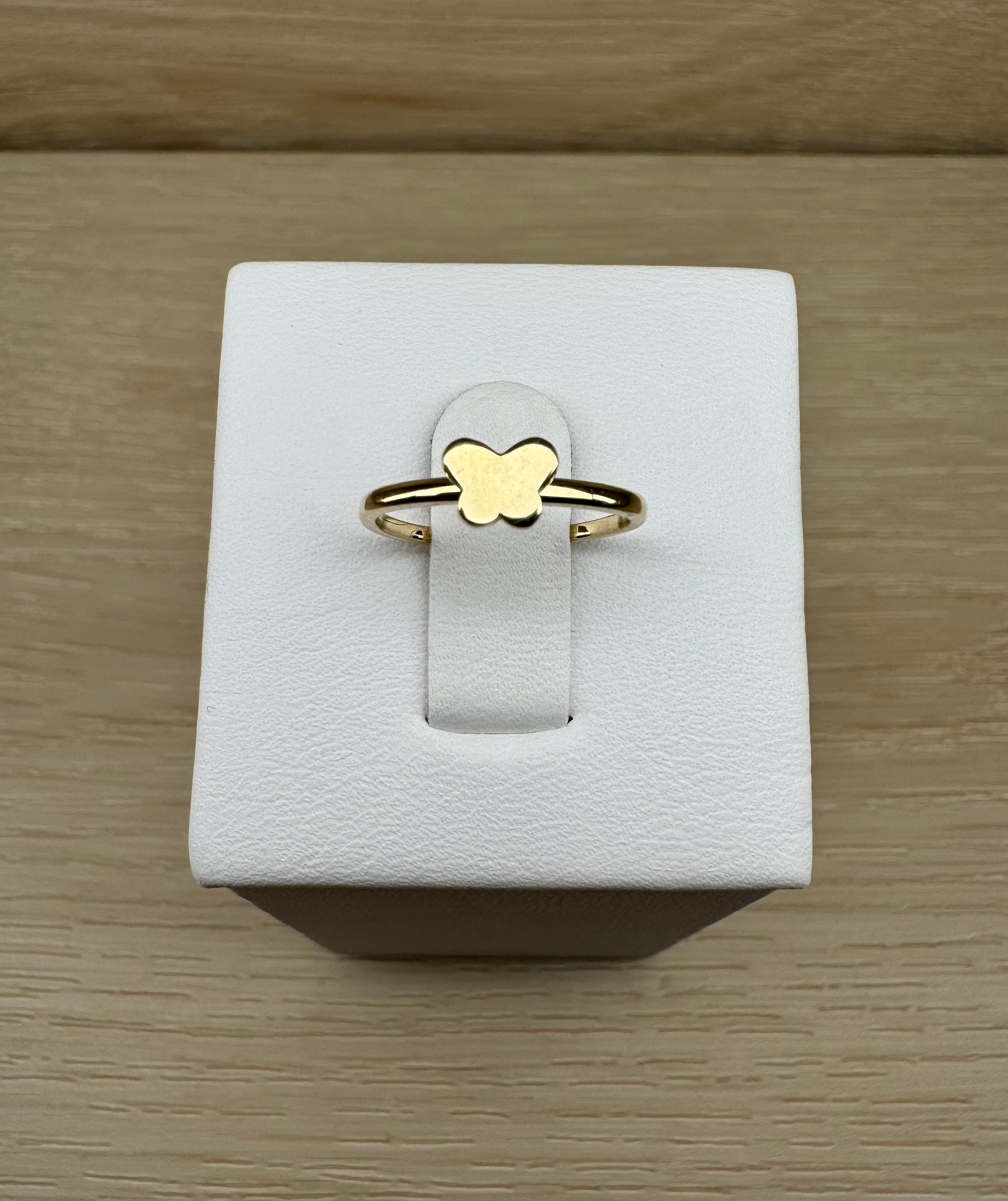 14K Gold Pinky Butterfly Ring
