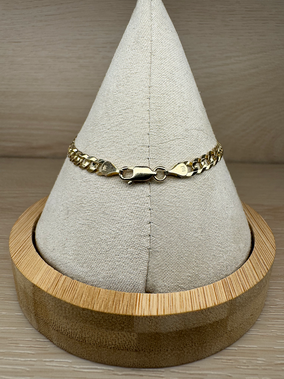 Thumbnail: 14K Gold 6.5 inch Children's Curb Link ID Bracelet (Customize)