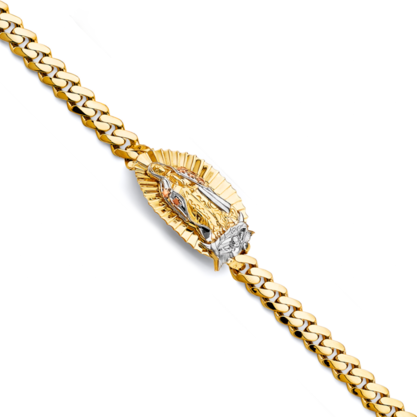 14k Virgen de Guadalupe Bracelet