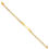 Thumbnail: 14k Single Nugget Curb Link ID Bracelet