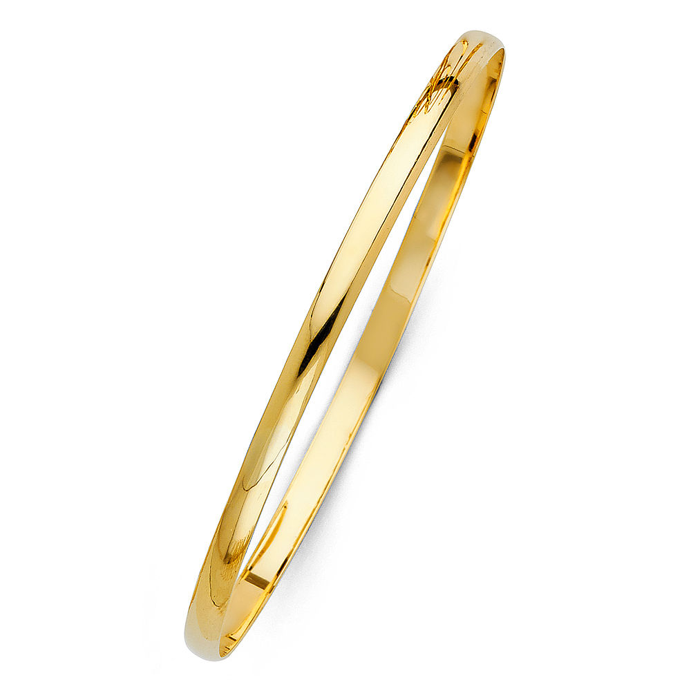 14k Solid Bangle