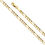 Thumbnail: 14k Solid Figaro Bracelet