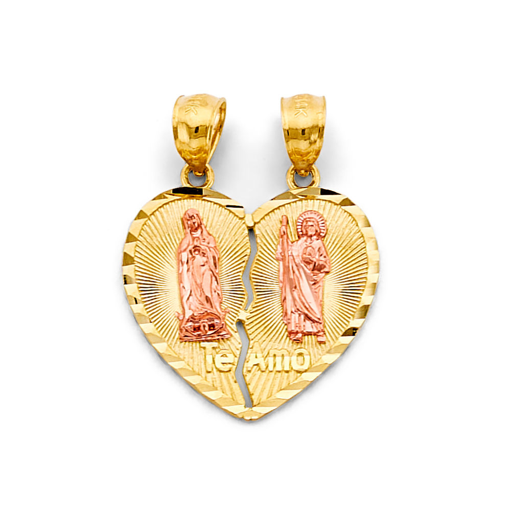 14k Virgen San Judas Pendant