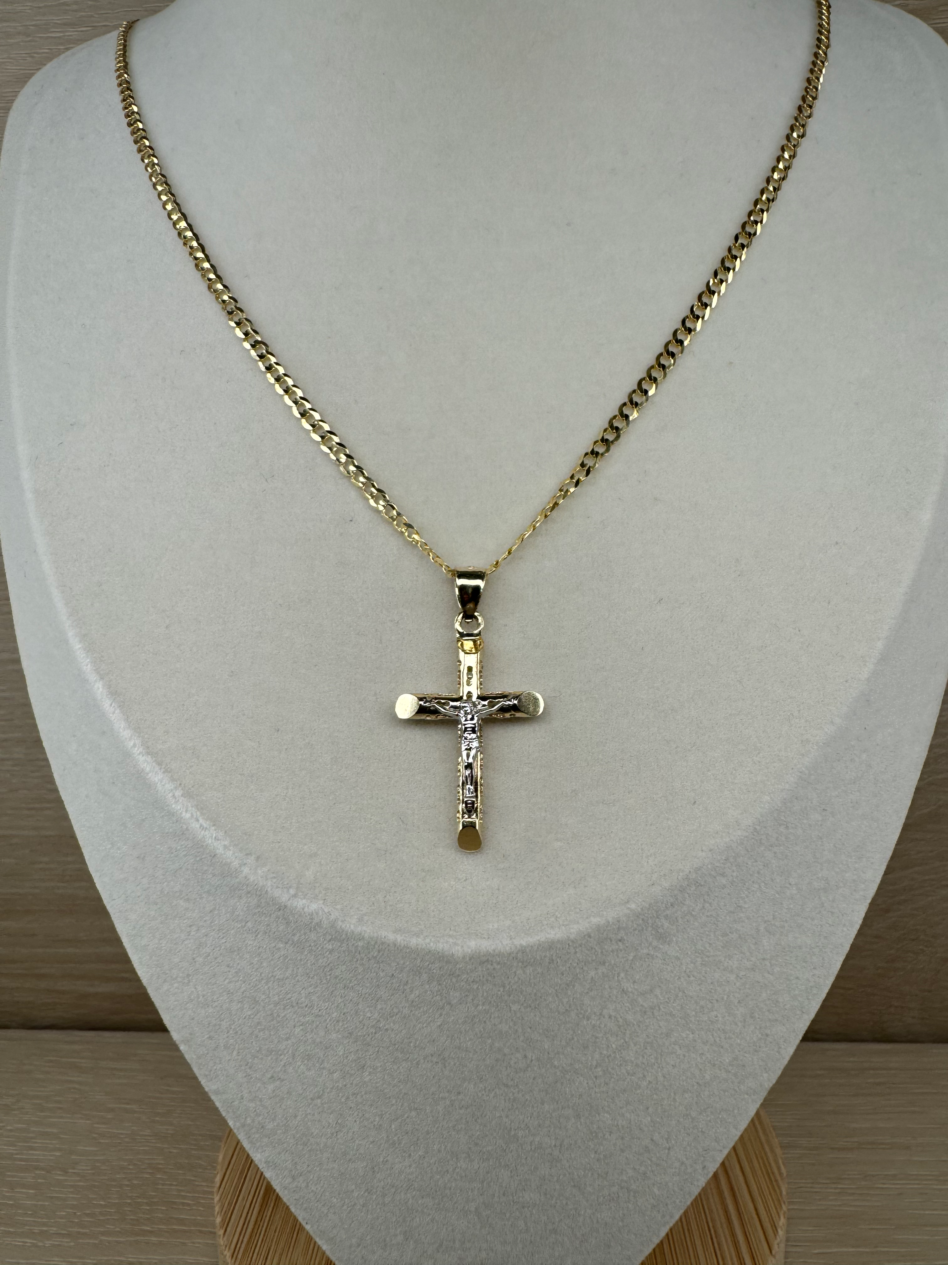 14k Christ Pendant + Chain Set