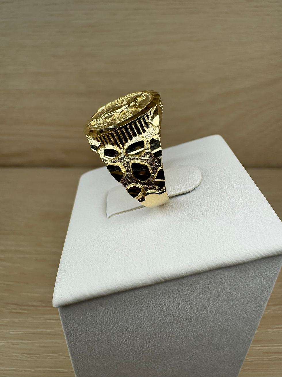Thumbnail: 14K Gold Medium Centenario Ring