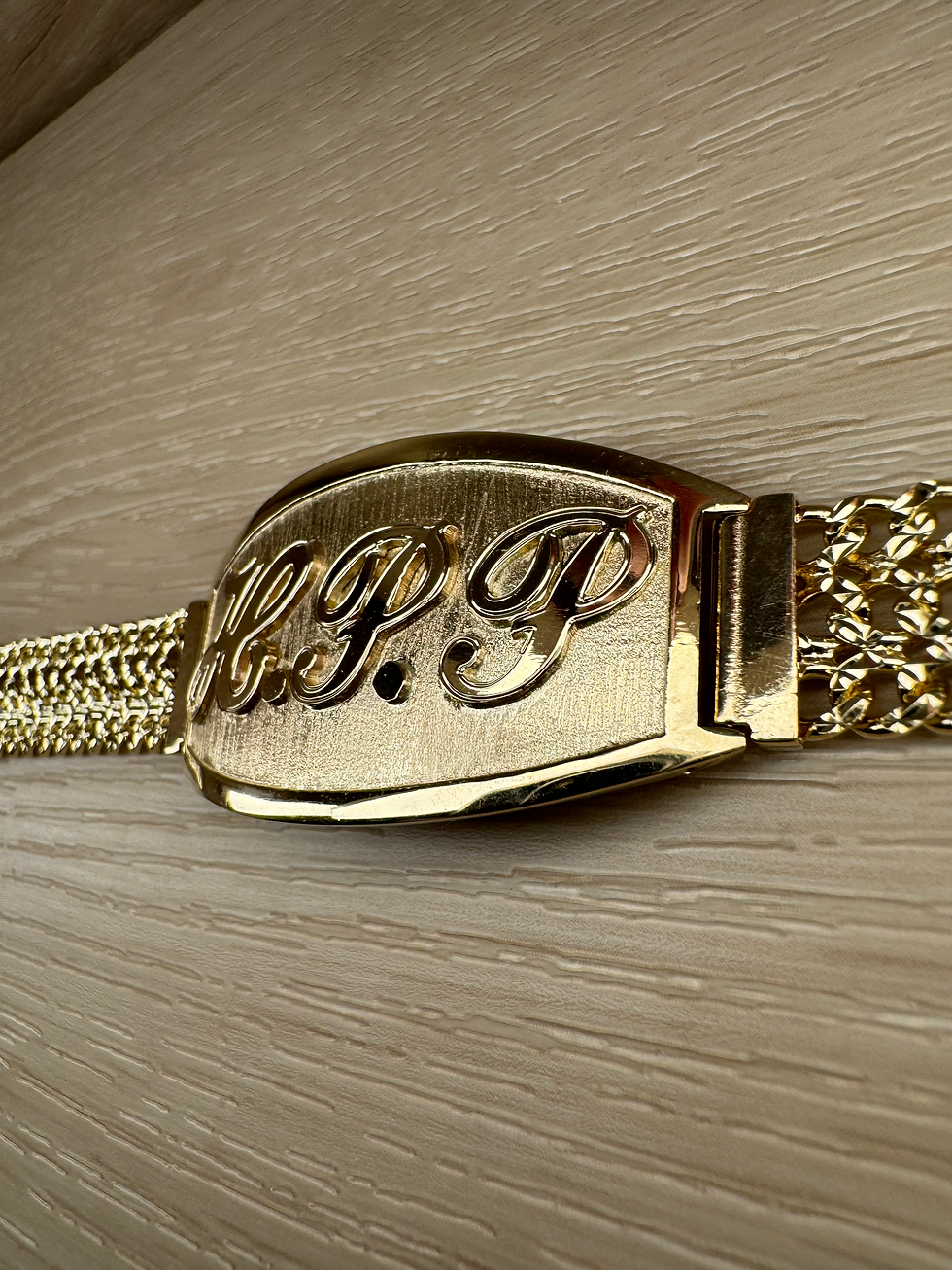 Thumbnail: 14K Gold Large Custom Petatillo Bracelet