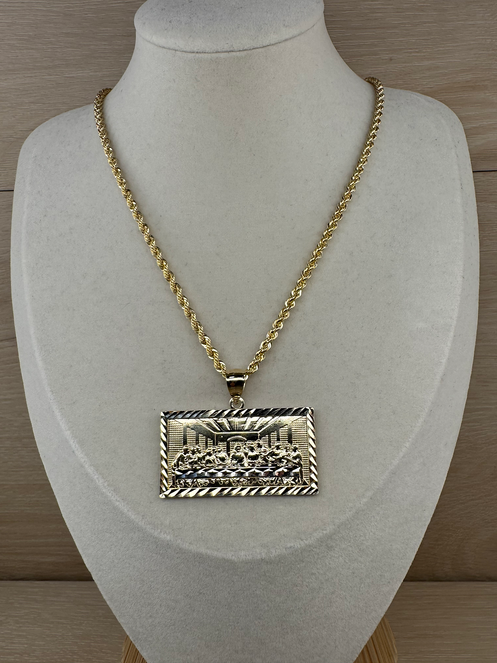 Thumbnail: 14K Gold Large Last Supper Pendant
