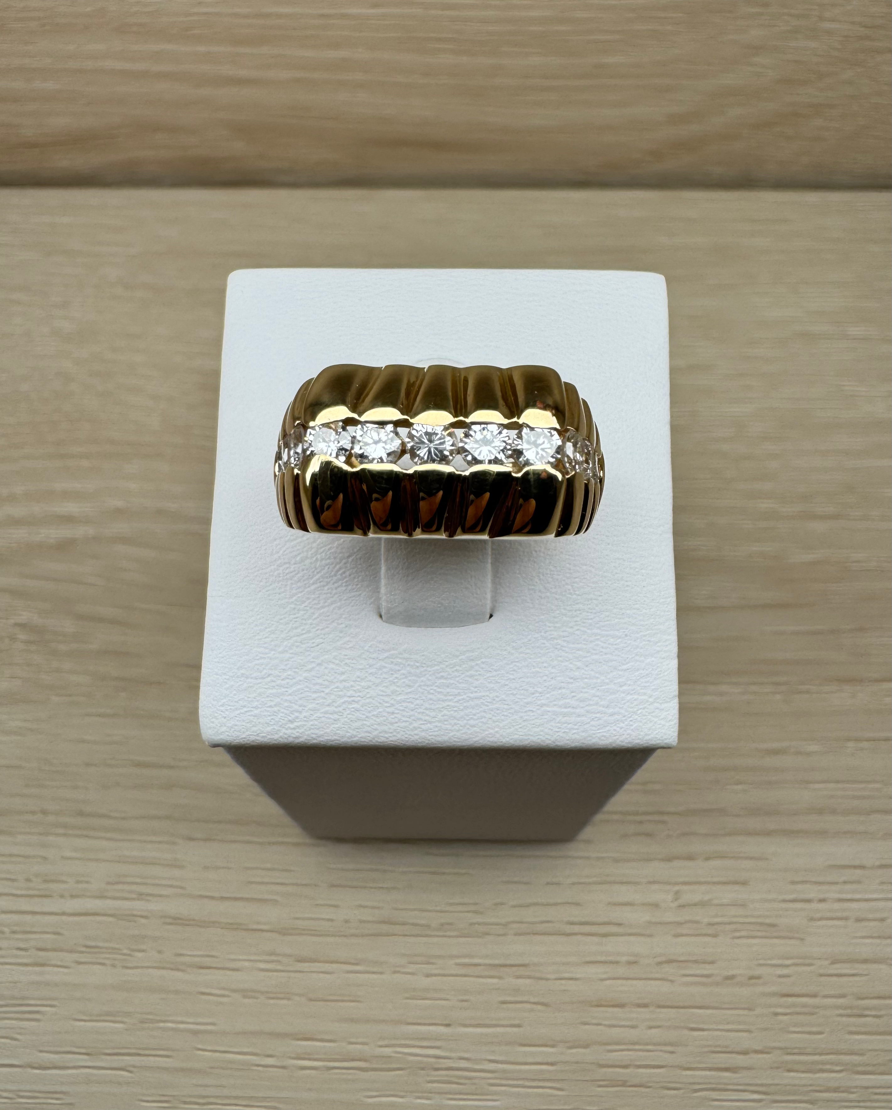 14K Gold Fancy Diamond Ring