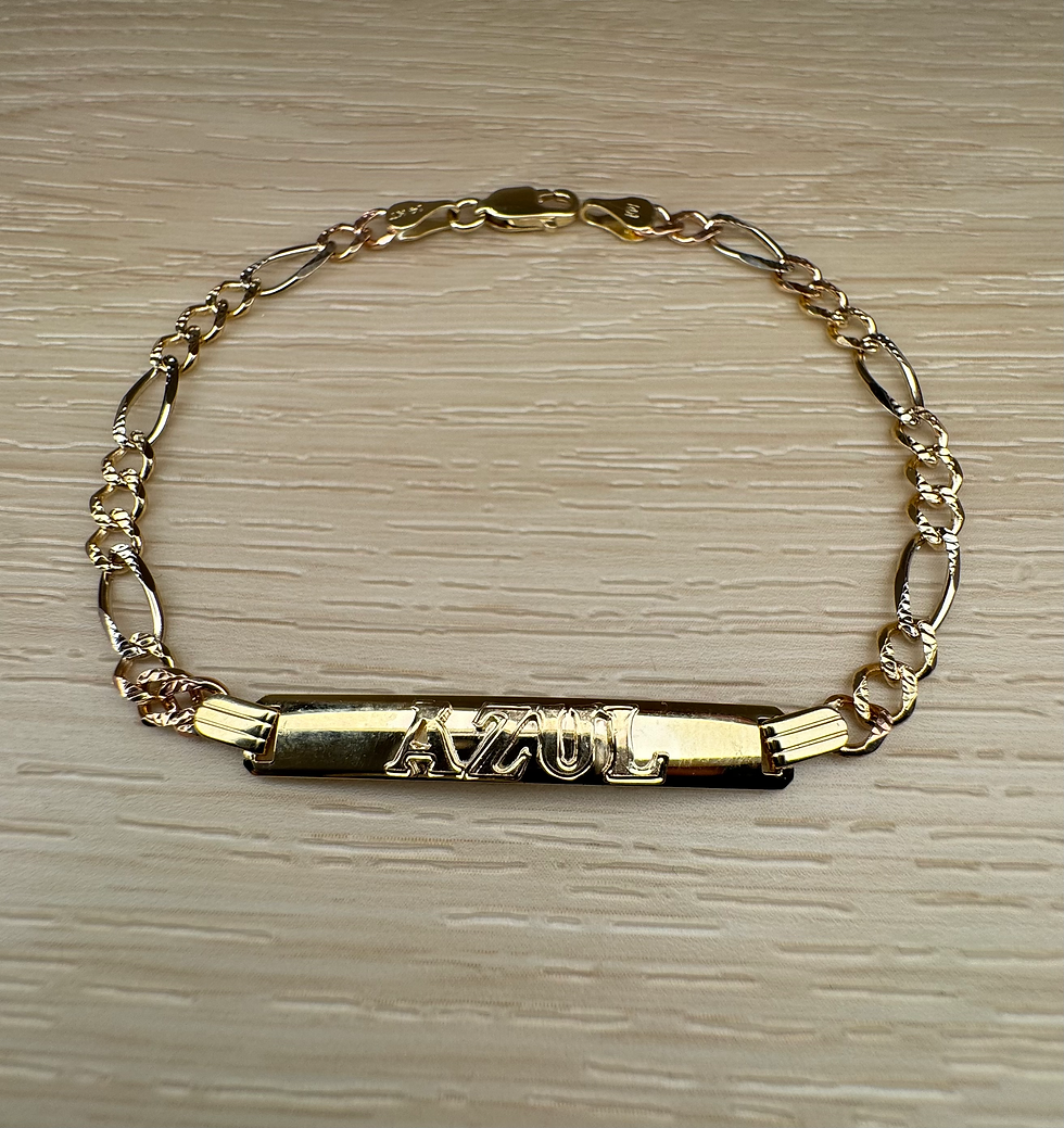 Thumbnail: 14K Gold 7.5 Inch Custom Bracelet