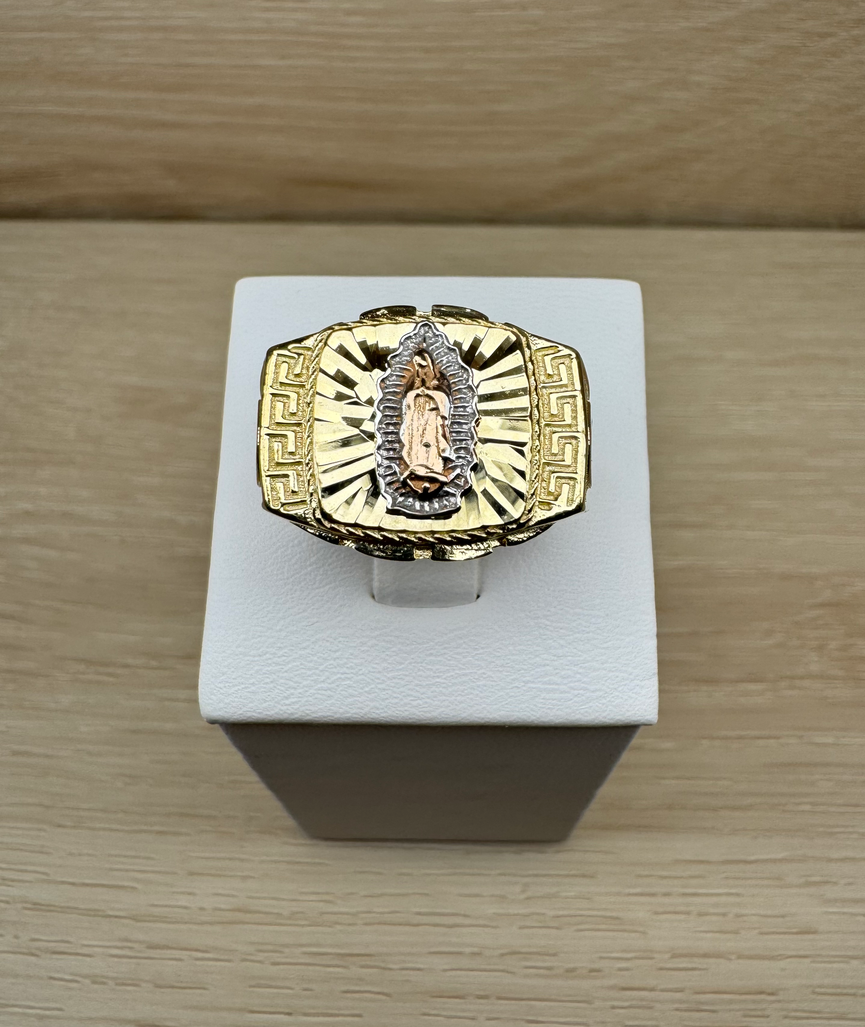 14K Gold Large Virgencita Ring