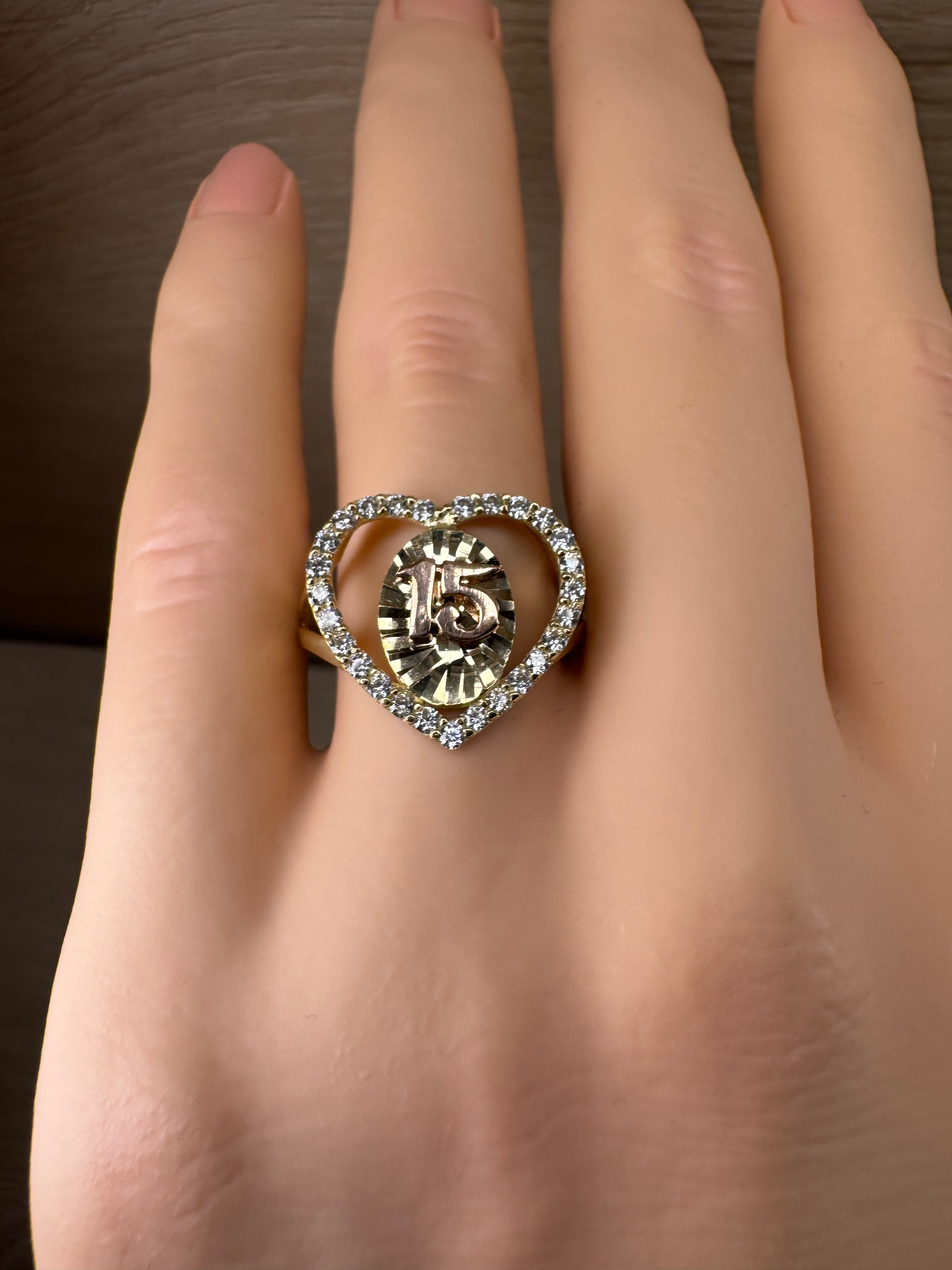 14K Gold Quince Ring