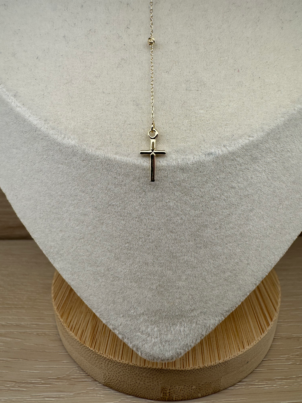 Thumbnail: 14K Gold Small 20 Inch Rosary