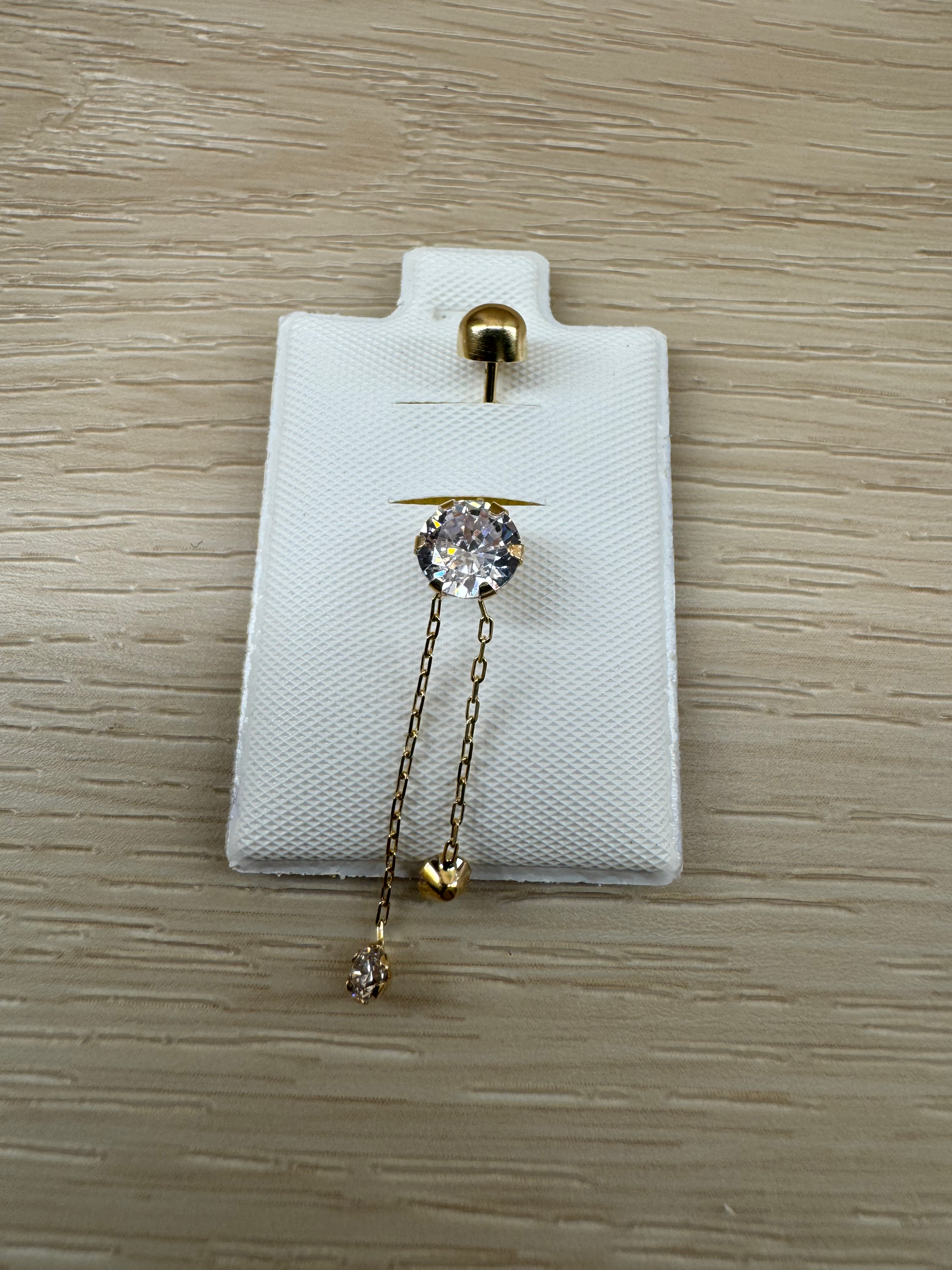 14K Gold Belly Button Ring
