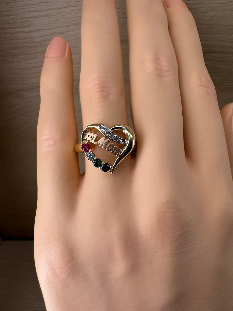 Thumbnail: 14K Gold Mother Ring