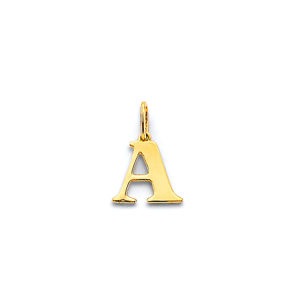 14k Letter Pendant