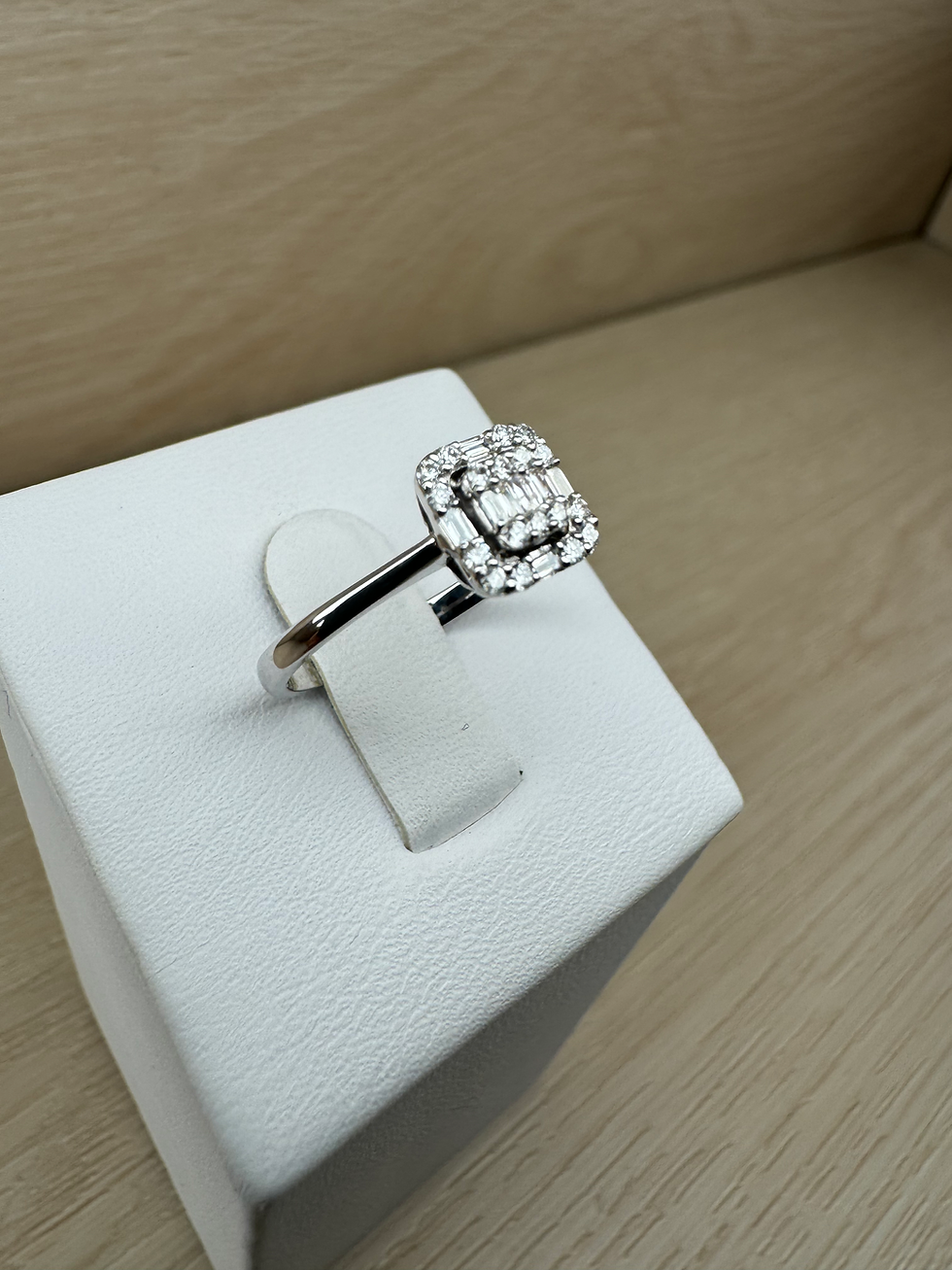 Thumbnail: 14K White Gold Diamond Ring