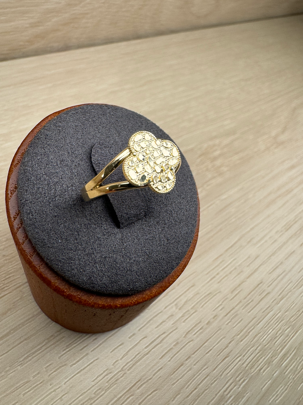 Thumbnail: 14k Nugget Flower Ring