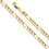 Thumbnail: 14k Solid Figaro Bracelet