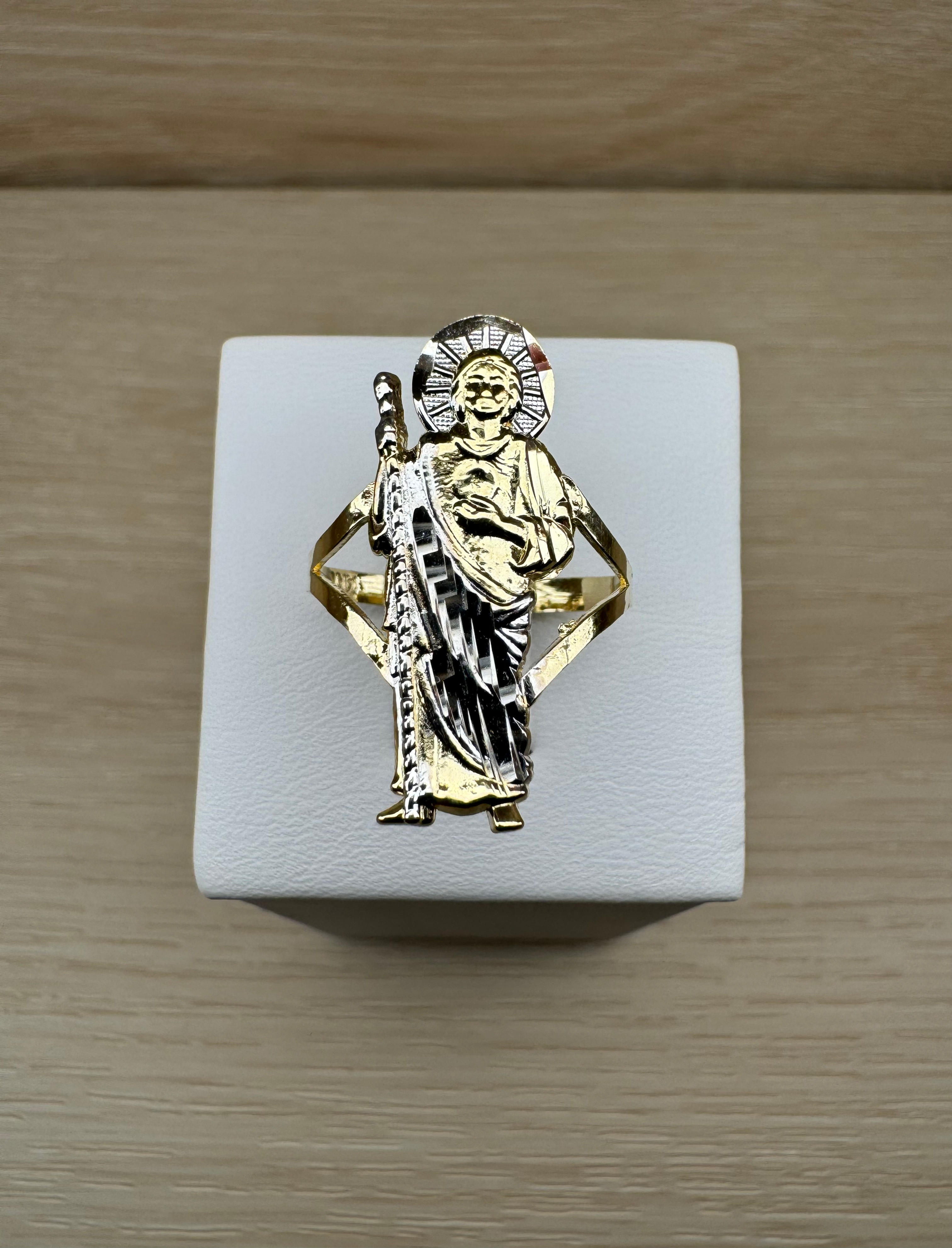 14K Gold San Judas Ring