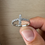 Thumbnail: 14k White Gold Cross Ring