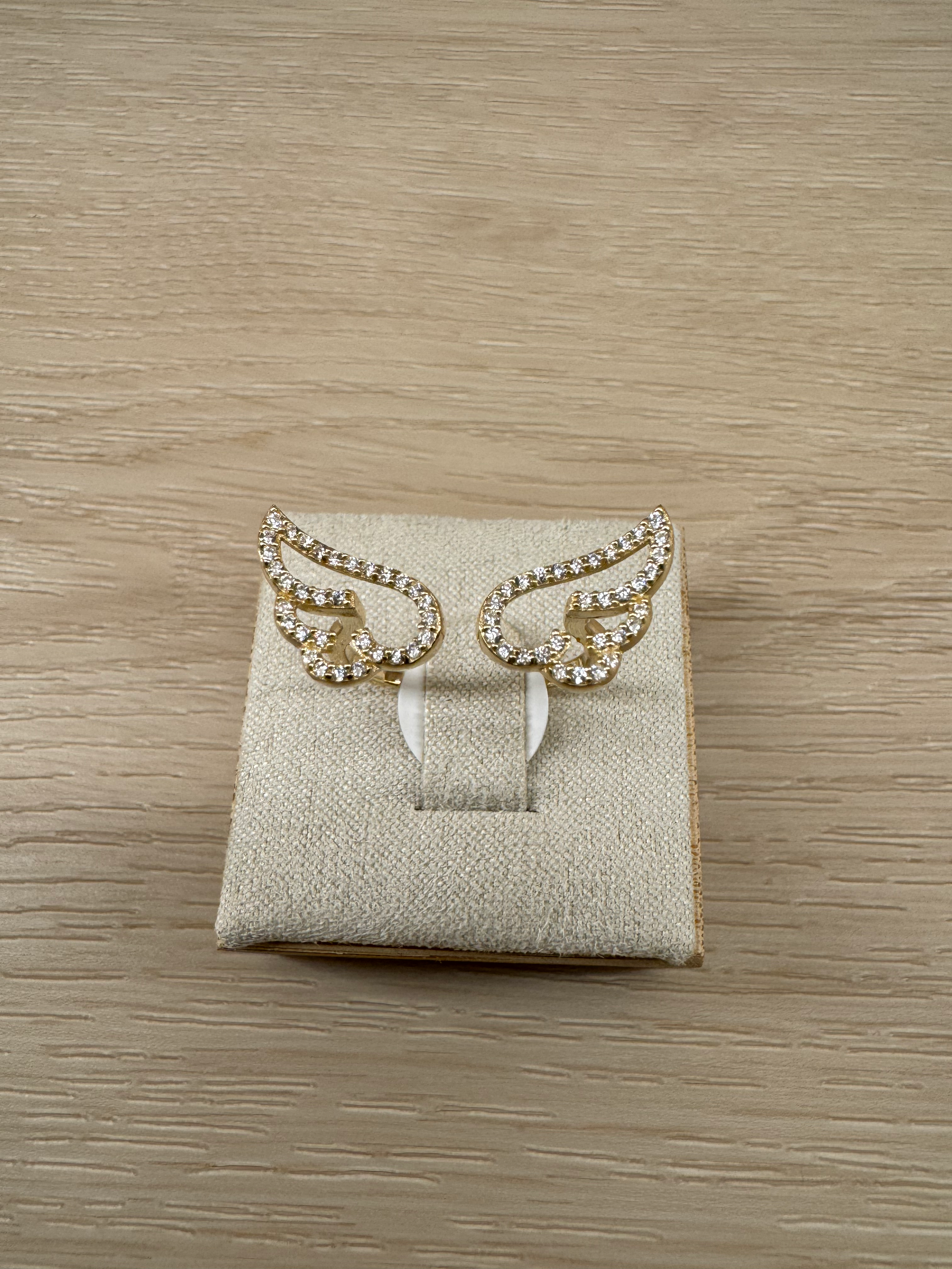 14k Angel Wings Ring