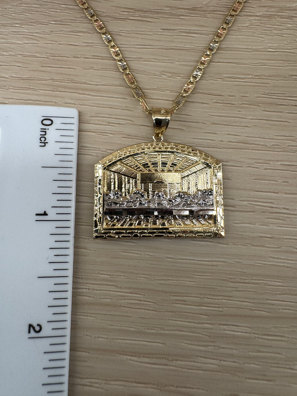Thumbnail: 14K Gold Medium Last Supper Pendant