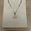 Thumbnail: 14K Gold Small Stone Letter Pendant + Chain Set (A-Z)