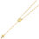 Thumbnail: 14k Moon Ball Thin Short Rosary