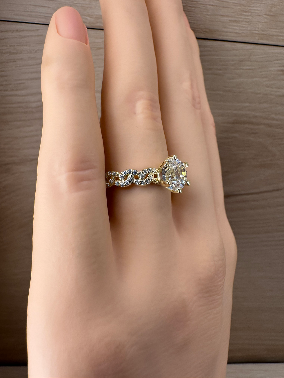 Thumbnail: 14K Gold Cuban Style Ring