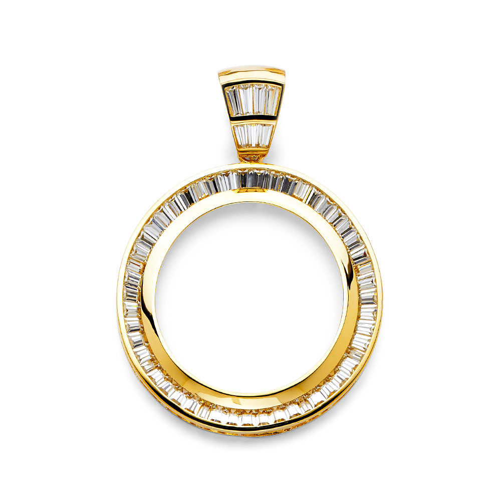 14k Centenario with Frame Stone Bezel