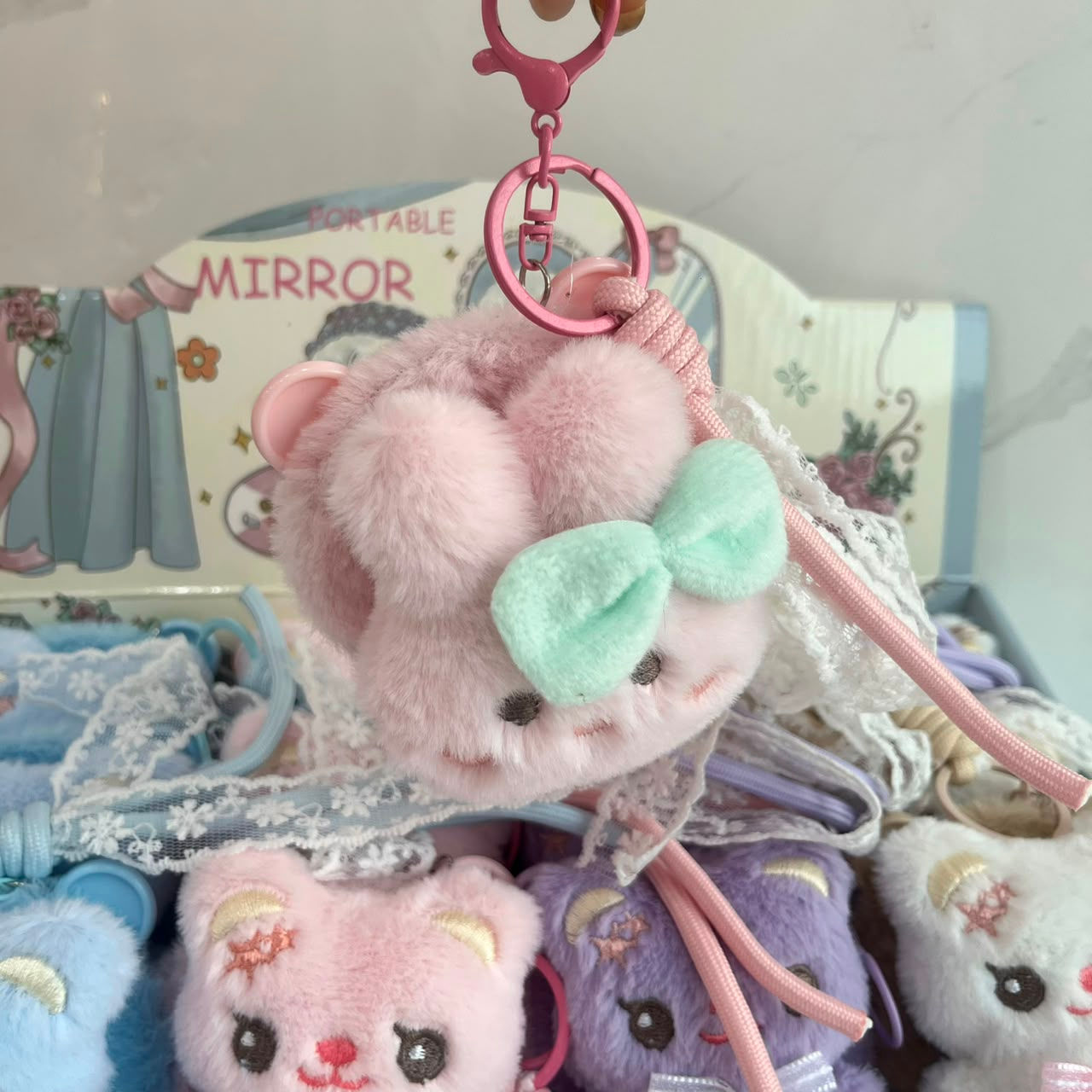 Espejo de mano con diseño Peluche Basic- AC210
