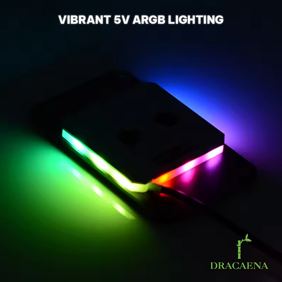 Thumbnail: Dracaena Full Metal Intel/ AMD CPU Water Block with 5V Symphony RGB Lighting