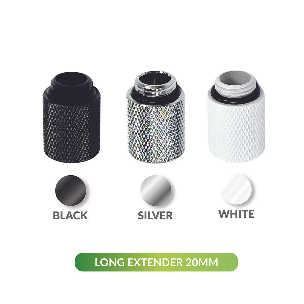 Thumbnail: Dracaena G1/4" 7.5mm/ 10mm/ 15mm/20mm/30mm/ 40mm Male to Female Extender Fitting
