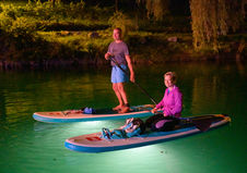Stand Up paddleboarding (SUP) in the Night
