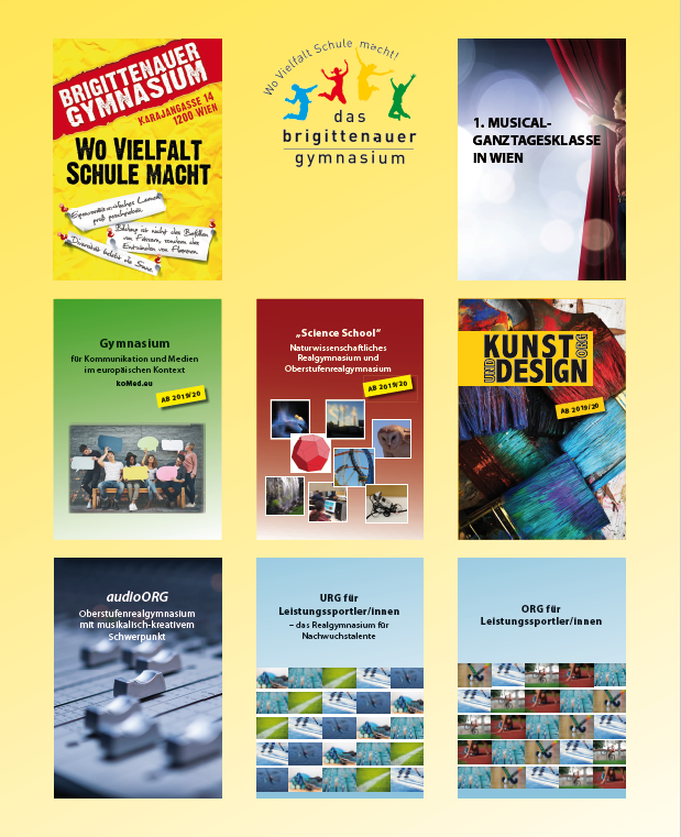 Übersicht der neuen Schulzweige