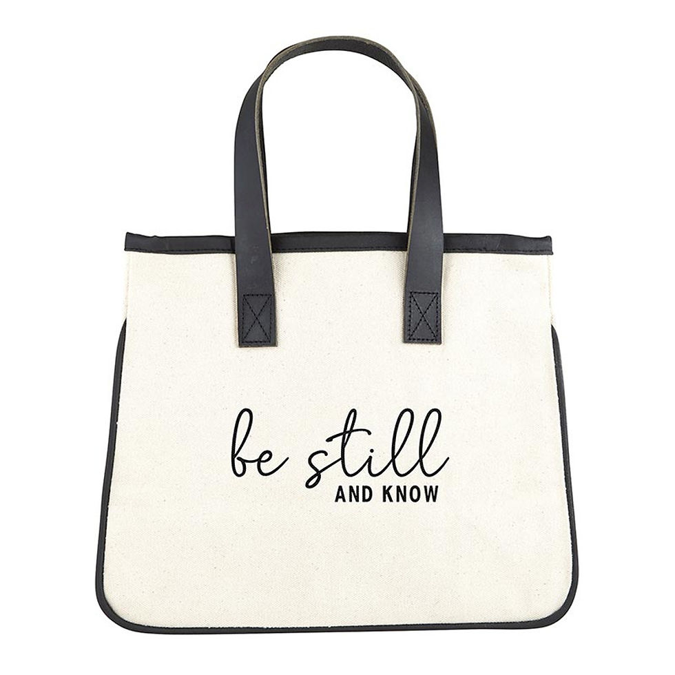 Be Still and Know - Mini Canvas Tote Bag