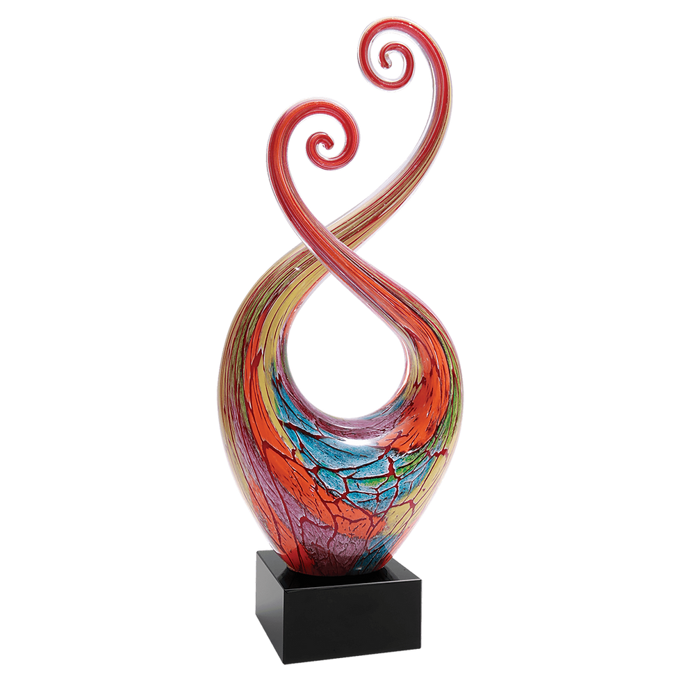 Elegance in Motion | Hand Blown Glass Award | 14"