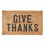 Thumbnail: Give Thanks - Jute Doormat — 34" × 20" | Natural Coir Entry Rug | Fall & Thanksg