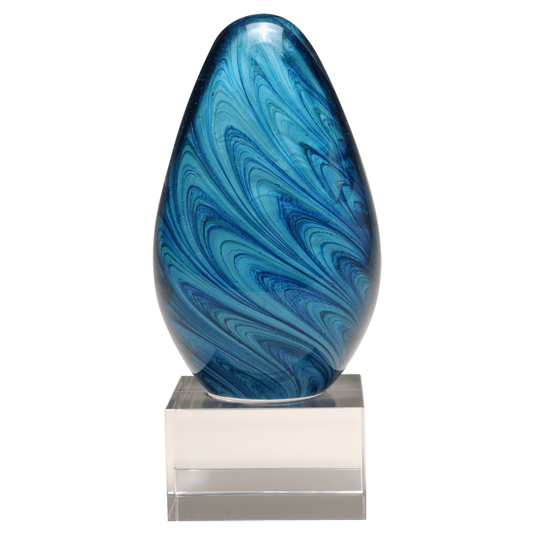 The Seabreeze Core | Hand Blown Glass Award | 6.25"