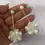 Thumbnail: Flower Drop Earrings, White Flower Drop Earrings With Free card