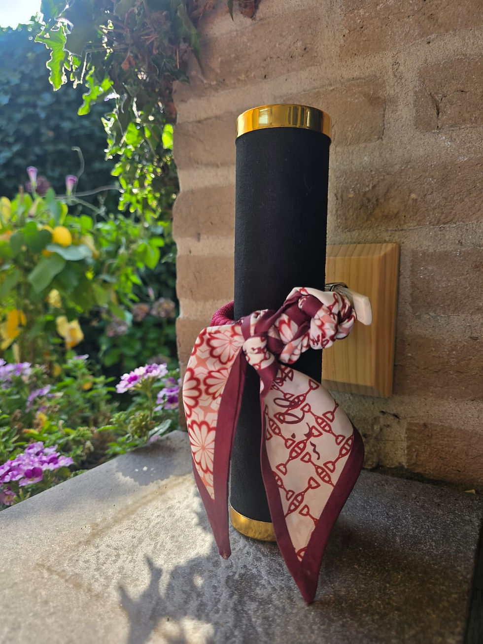 Thumbnail: Bordeaux handgemaakte Ibizastijl halsband