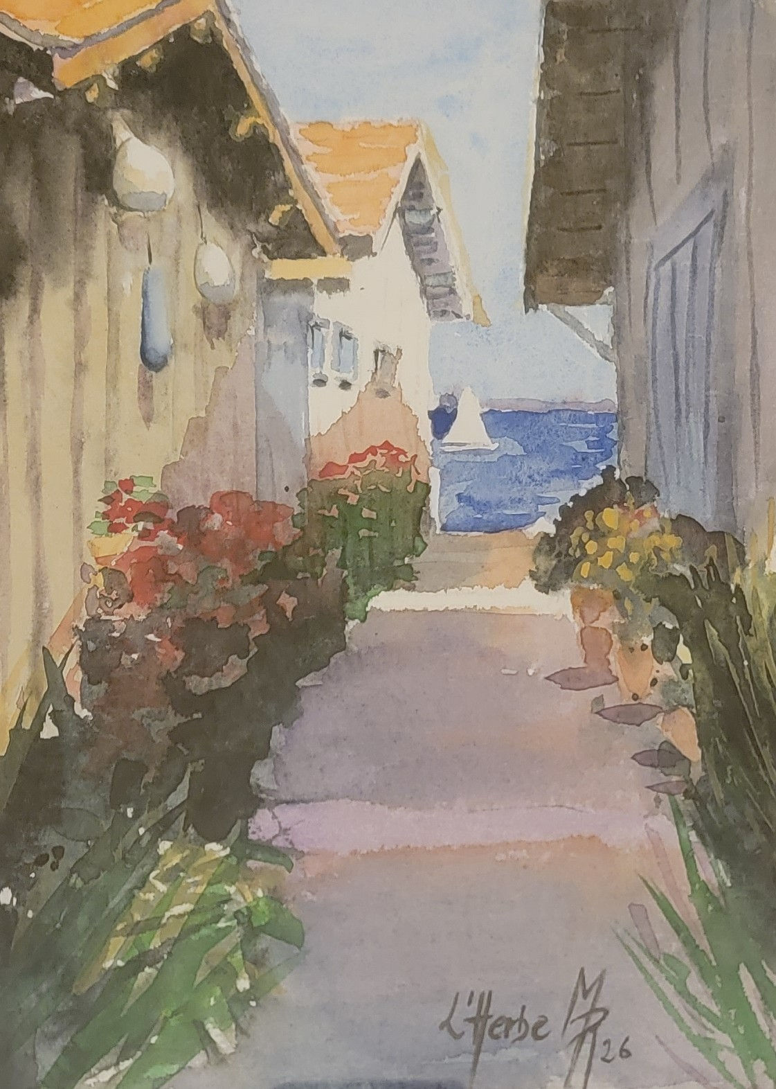Village de l'Herbe (17x23)